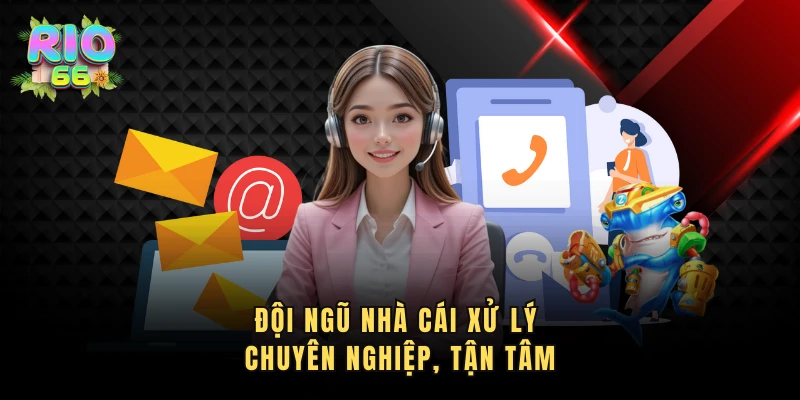 Đội ngũ nhà cái xử lý chuyên nghiệp, tận tâm